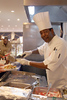 The Barron's Plate (American Embassy Dining Facility) : Chef Barron and Dining Room Manager Mr. Lee, supported by their efficent and friendly team, provide wonderful meals, (lobster, prime rib, t-bone steak, crab legs, lemon baked fish, chicken in every creative and delicious iteration imaginable,a panoply of curries, Mongolian stir fry, fresh fruits and vegetables, soups and salads and a seemingly endless array of drink choices), for more than 3000 appreciative diners each day.

The desserts, Baskin Robbins ice cream with a large variety of toppings, fruits and condiments along dozens of freshly baked pies, cakes and cookies make being away from home a lot more bearable!  

Now,if ALL military personnel could enjoy eating this way(!), (and heartfelt thanks for their service to those who are out in the field and get only MRE's, if that).